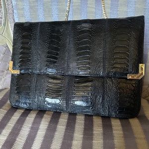 Cape Cobra Vintage Ostrich Leg handbag